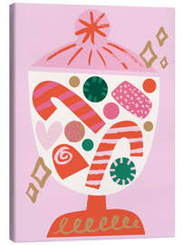 Leinwandbild Weihnachtsbonbons