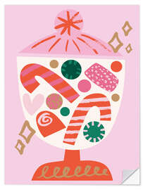 Wandsticker Weihnachtsbonbons