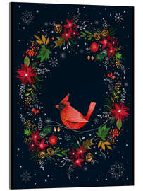 Acrylglasbild Weihnachts-Rotkardinal
