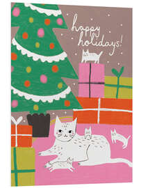 Hartschaumbild Happy Holidays!