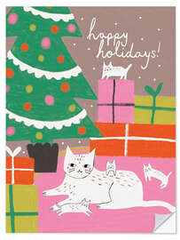 Wandsticker Happy Holidays!