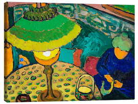 Leinwandbild Interieur mit Lampe, 1909 - Erma Bossi