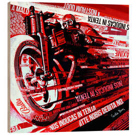 Holzbild Lichtgeschwindigkeit - Sasha Bom