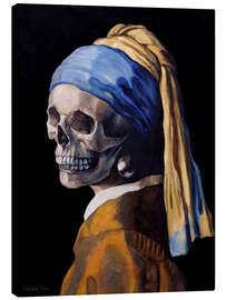 Leinwandbild Eine Perlenohrring ohne das Mädchen - Sasha Bom