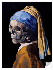 Wandsticker Eine Perlenohrring ohne das Mädchen - Sasha Bom