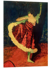 Acrylglasbild Tänzerin in Rot - Erma Bossi