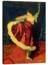 Leinwandbild Tänzerin in Rot - Erma Bossi