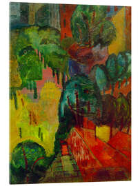 Acrylglasbild Pariser Stadtlandschaft - Erma Bossi