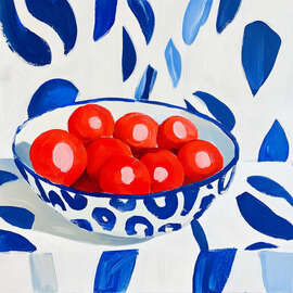 Magnettafel Rote Äpfel