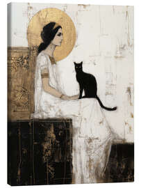 Leinwandbild Gekrönt in Schatten und Gold