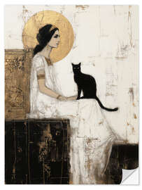 Wandsticker Gekrönt in Schatten und Gold