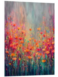 Hartschaumbild Das Mohnparadies