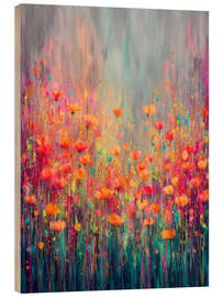 Holzbild Das Mohnparadies