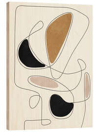 Holzbild Thin Flow III