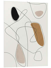 Hartschaumbild Thin Flow II