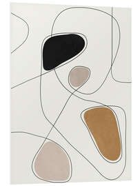 Hartschaumbild Thin Flow I