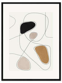 Gerahmter Kunstdruck Thin Flow I