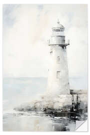 Wandsticker Leuchtturm am Meer