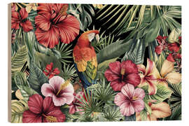 Holzbild Tropische Träume vergangener Zeiten - Andrea Haase