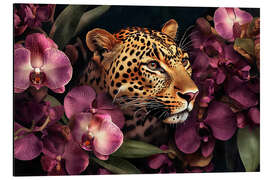 Alubild Tropischer Orchideengarten der Jaguare - Andrea Haase