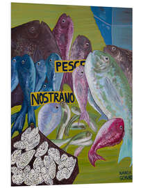 Hartschaumbild Fischmarkt