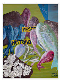 Wandbild Fischmarkt - Nanda Schwarz