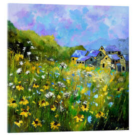 Acrylglasbild Blaue Dächer - Pol Ledent