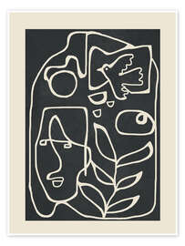 Poster Paläolithische abstrakte Kunst