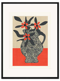 Gerahmter Kunstdruck Moderne Blüte