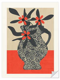 Wandsticker Moderne Blüte