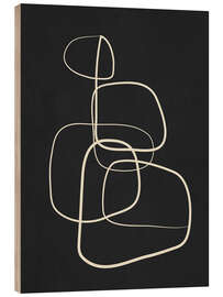 Holzbild Abstrakte Linien