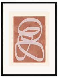 Gerahmter Kunstdruck Abstrakter Fluss