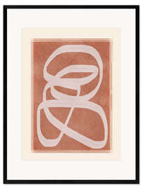 Gerahmter Kunstdruck Abstrakter Fluss