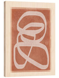 Holzbild Abstrakter Fluss