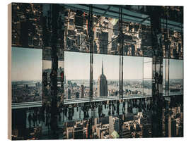 Holzbild Aussicht auf das Empire State Building