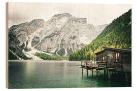 Holzbild Pragser Wildsee