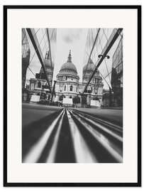 Gerahmter Kunstdruck Der etwas andere Blick auf die St. Pauls