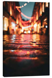 Leinwandbild Lichtreflexionen in Soho - Flo Klein