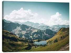 Leinwandbild So weit das Auge reicht auf den Seealpsee - Flo Klein