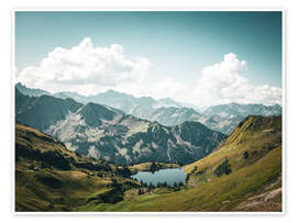 Wandbild So weit das Auge reicht auf den Seealpsee - Flo Klein