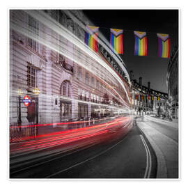 Poster London Regent Street im Fokus - Melanie Viola