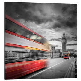 Gallery Print Abendliche Dynamik auf der Westminster Bridge