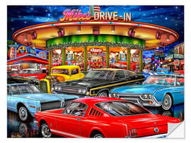 Wandsticker Retro Drive In
