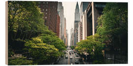 Holzbild In den Straßen von New York I