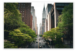 Poster In den Straßen von New York II - Flo Klein