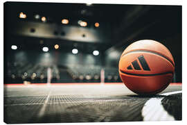 Leinwandbild Vor dem Basketballspiel - Flo Klein