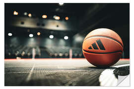 Wandsticker Vor dem Basketballspiel