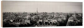 Holzbild Die Dächer von Paris - Flo Klein