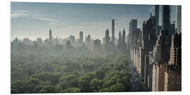 Hartschaumbild Aussicht auf den Central Park aus dem 20. Stock II