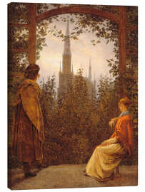 Leinwandbild Gartenlaube, 1818 - Caspar David Friedrich